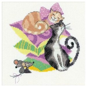 Риолис Набор для вышивания "Кошки-мышки" 20 х 20 см (1466)
