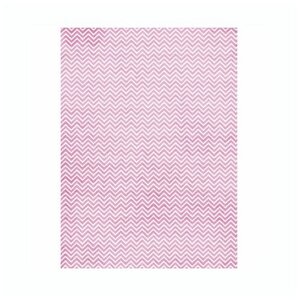 Рисовая бумага для декупажа Craft Premier "Розовый зиг-заг", A3