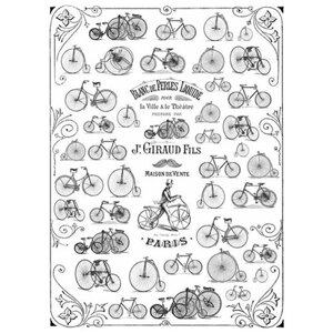 Рисовая бумага для декупажа Craft Premier "Велосипед", формат А4