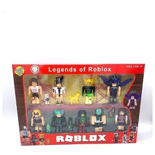Роблокс Набор из 9 Фигурок с собачкой Legends of roblox от компании М.Видео - фото 1