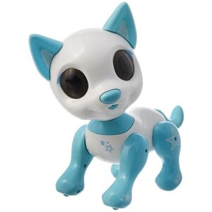 Робот 1 TOY Robo Pets Робо-пёс Т14335, белый/голубой
