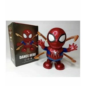 Робот игрушка танцующий Человек Паук со светом и звуком
