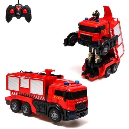Робот радиоуправляемый Пожарная машина, трансформируется, световые и звуковые эффекты 1 шт от компании М.Видео - фото 1