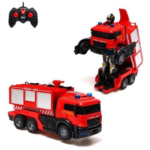 Робот радиоуправляемый «Пожарная машина», трансформируется, световые и звуковые эффекты от компании М.Видео - фото 1