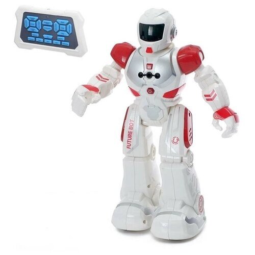 Робот радиоуправляемый «Смарт бот», ходит, свет и звук, русский чип, цвет красный от компании М.Видео - фото 1