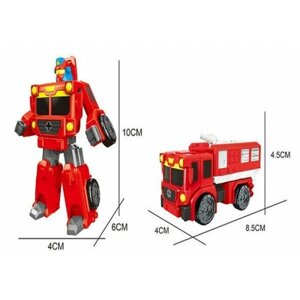 Робот-трансформер 1TOY Трансботы Пожарная машина