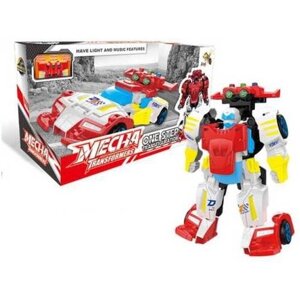 Робот-трансформер Junfa toys D622-H047A, красный/белый