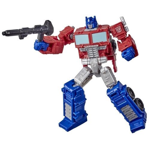 Робот-трансформер Transformers Война за Кибертрон: Королевство Мини Оптимус Прайм F0662, синий/красный от компании М.Видео - фото 1