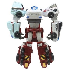 Робот-трансформер YOUNG TOYS Tobot Mini Кватран 301057, красный/белый