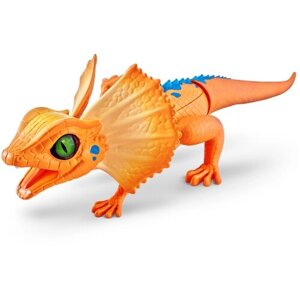 Робот ZURU ROBO ALIVE интерактивная игрушка ползущая оранжевая ящерица в ассортименте на батарейках со световыми эффектами, 7149