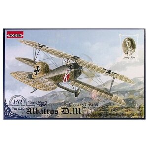 Roden Сборная модель Rod030 Немецкий истребитель-биплан Albatros D. III OEFFAG S. 153 (Late), 1/72