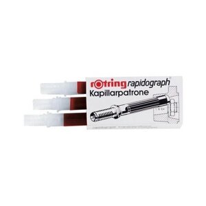 Rotring Набор картриджей для рапидографа 3 шт. (S0194640/S0215710), красный