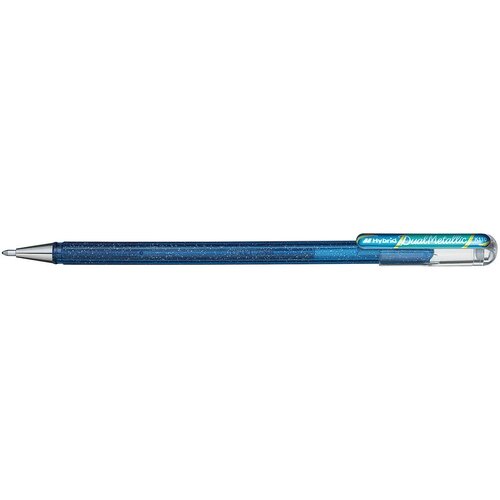 Ручка гелевая Pentel Hibrid Dual Metallic хамелеон синий/зеленый, 778514K от компании М.Видео - фото 1