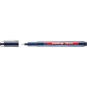 Ручка капиллярная edding 1800, для черчения, круглый наконечник, 0.1-0.5 мм, блистер 0.5 мм