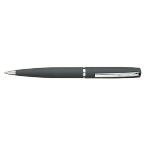 Ручка шариковая автоматическая BrunoVisconti, 1 мм, синяя, Sienna (серый металлический корпус), Арт. 20-0223