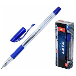 Ручка шариковая неавтоматическая масляная Unimax Dart GP синяя, толщина линии 0.5 мм