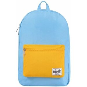 Рюкзак / 8848 / C054-16 Цветной карман 43х13х30 см / голубой с жёлтым карманом
