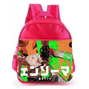 Рюкзак детский MIGOM розовый Человек-бензопила - 0004