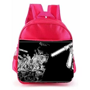 Рюкзак детский MIGOM розовый Человек-бензопила - 0008