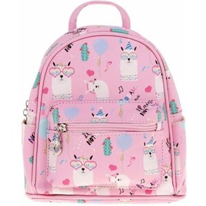 Рюкзак для девочки Альпака Наша Игрушка розовый