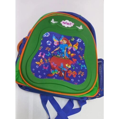 Рюкзак для девочки с девочкой цвет зелено-синий от компании М.Видео - фото 1