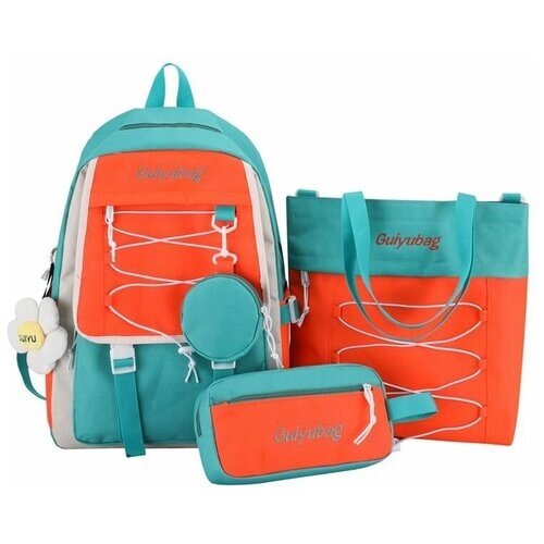 Рюкзак для девочки с комплектом 4 в 1 /Детский пенал, сумки, рюкзак 4 в 1 для подростков девочек и для прогулки (ДжулиБаг) от компании М.Видео - фото 1