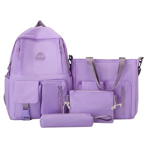 Рюкзак для девочки с комплектом 4 в 1 /Детский пенал, сумки, рюкзак 4 в 1 для подростков девочек и для прогулки Хинлайнбайзи от компании М.Видео - фото 1
