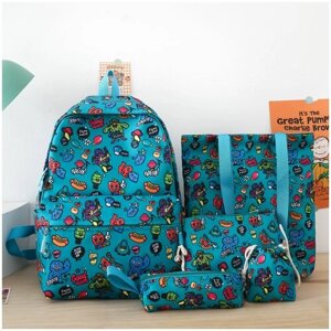 Рюкзак для девочки с комплектом 5 в 1 /Детский пенал, сумки, рюкзак 5 в 1 для подростков девочек и мальчиков, для прогулки и школы, молодежный