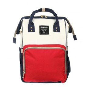 Рюкзак для мам, сумка на коляску Maitedi, цвет белый, синий, красный