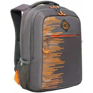 Рюкзак Grizzly молодежный с карманом для ноутбука 13", анатомической спинкой, для мальчика, RB-256-6