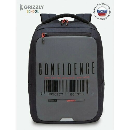 Рюкзак Grizzly RU-334-1/2 черный - серый от компании М.Видео - фото 1