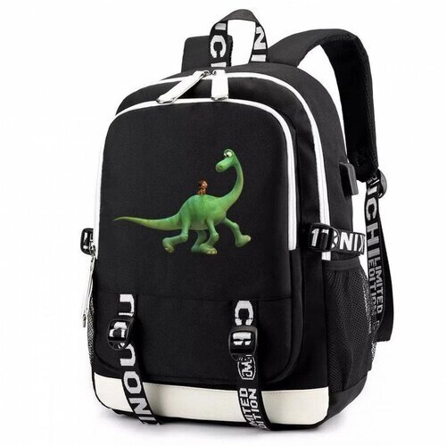 Рюкзак Хороший Динозавр (The Good Dinosaur) черный с USB-портом №3 от компании М.Видео - фото 1