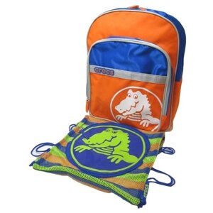 Рюкзак + мешок для обуви Crocs 32656-848, 32652-4K8, цвет оранжевый