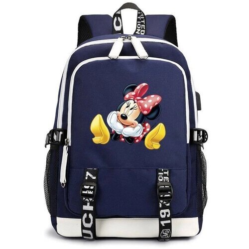 Рюкзак Минни Маус (Mickey Mouse) синий с USB-портом №1 от компании М.Видео - фото 1