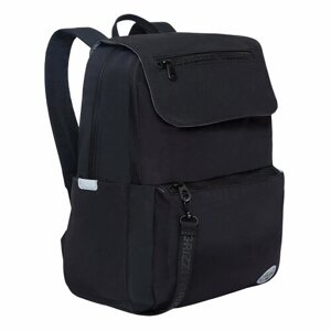 Рюкзак молодежный GRIZZLY с карманом для ноутбука 13", потайным карманом, клапан, для девочки, женский RXL-325-2/1