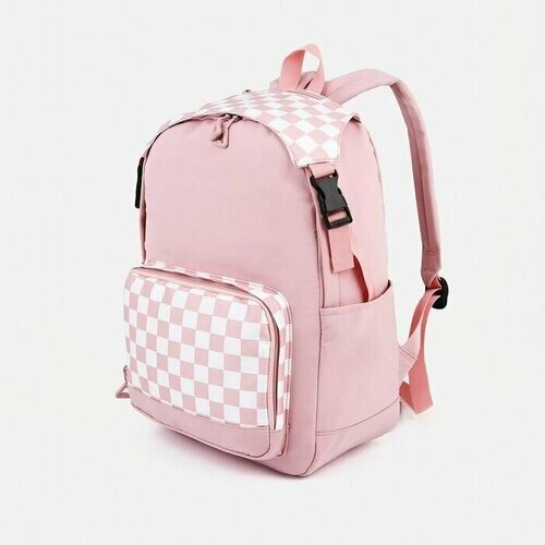 Рюкзак на молнии, 5 наружных карманов, цвет розовый от компании М.Видео - фото 1