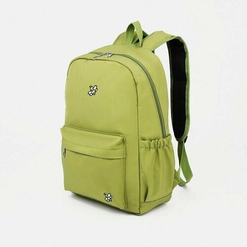 Рюкзак на молнии, цвет зелёный от компании М.Видео - фото 1