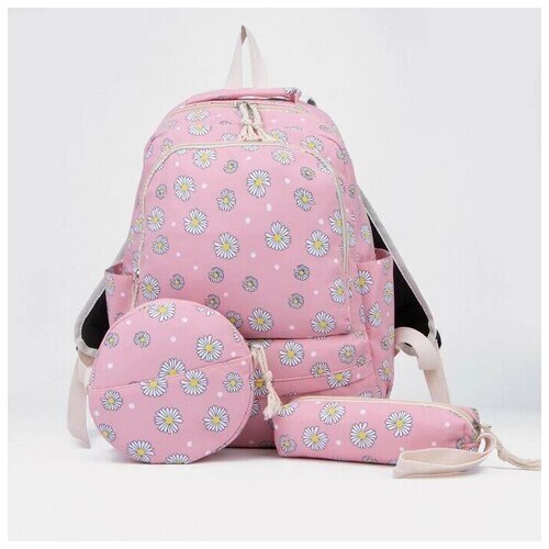 Рюкзак на молнии, сумка, косметичка, цвет розовый от компании М.Видео - фото 1