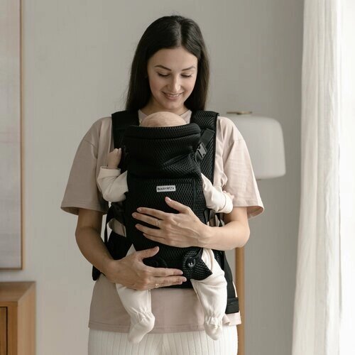 Рюкзак переноска BABYROX Comfort 3D Mesh черный от компании М.Видео - фото 1
