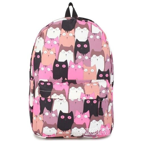 Рюкзак подростковый «Cat» 434 Pink от компании М.Видео - фото 1