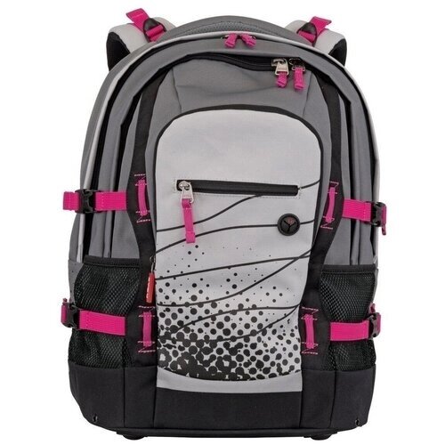Рюкзак повседневный легкий 4YOU Jampac 1200г, серо-розовый от компании М.Видео - фото 1