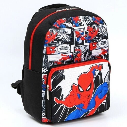 Рюкзак с карманом, 22 см х 10 см х 30 см "Спайдер-мен", Человек-паук от компании М.Видео - фото 1