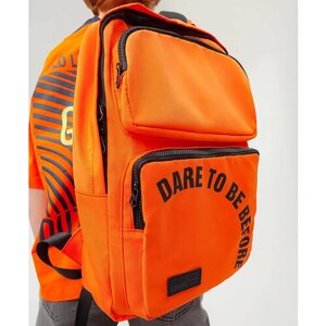 Рюкзак с тремя отделениями оранжевый, для мальчиков, размер One size, мод 123BBBX21056100