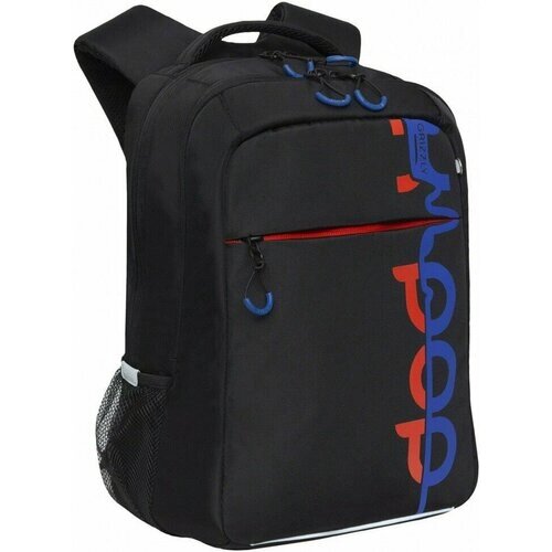 Рюкзак школьный Grizzly RB-356-4/1 черный - синий от компании М.Видео - фото 1