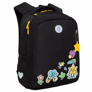 Рюкзак школьный GRIZZLY с карманом для ноутбука 13", двумя отделениями, анатомической спинкой, для девочки RG-466-2/1