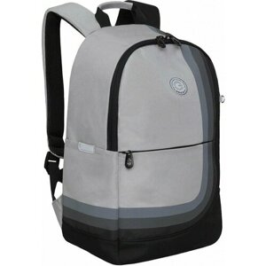 Рюкзак школьный RD-345-1/4 серый - черный