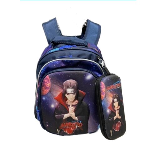 Рюкзак школьный, рюкзак повседневный серия Аниме Наруто, в подарок пенал от компании М.Видео - фото 1