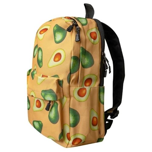 Рюкзак школьный / Рюкзак с авокадо молодежный / Рюкзак авокадо желтый от компании М.Видео - фото 1