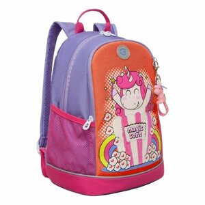 Рюкзак школьный с карманом для ноутбука 13", жесткой спинкой, двумя отделениями, для девочки RG-363-1/2