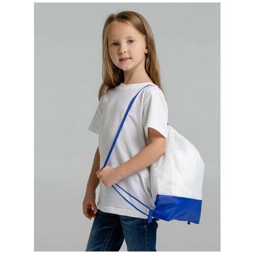 Рюкзак сумка мешок для сменной обуви сменки школьный детский Classna белый с синим